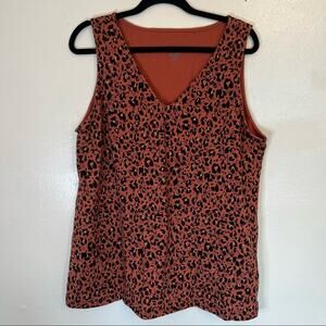 Torrid Orange Floral Tank Top Shirt